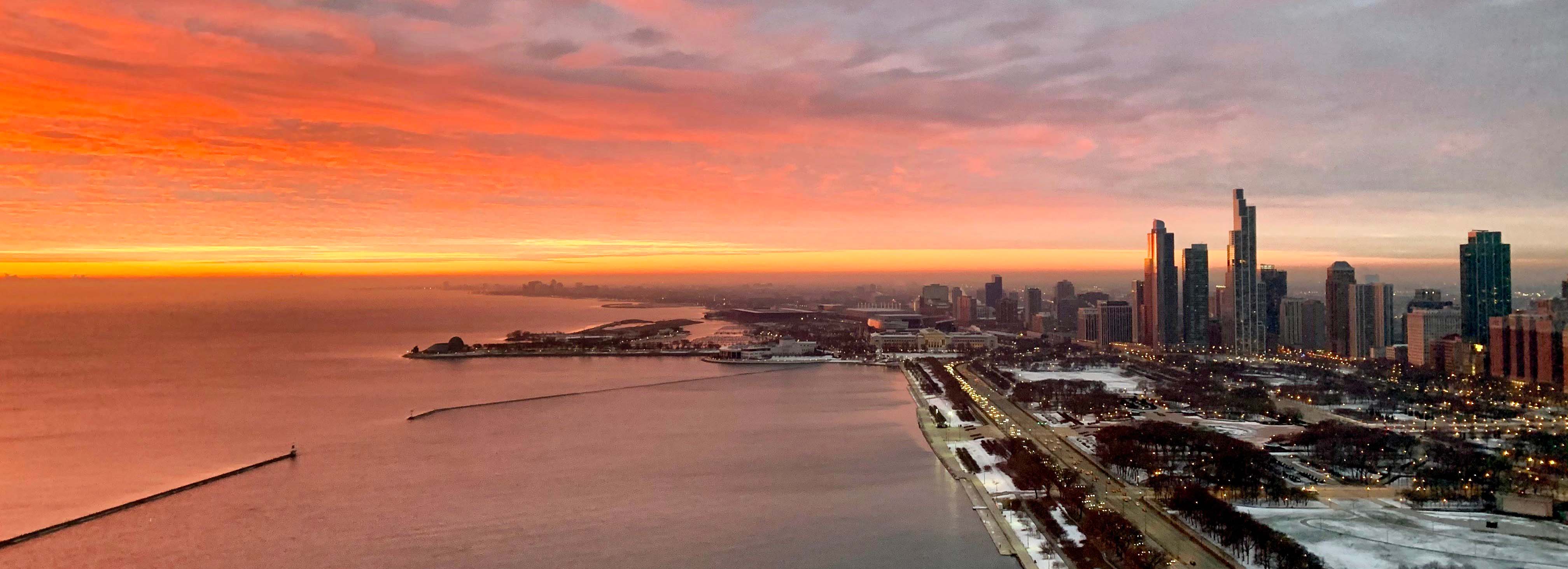 Sunrise in Chicago
